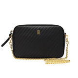 IMPERFECT | Quilted Beauty Bag | Handbag | Final Sale Black Lisse Bag Only + Chain Strap | $135