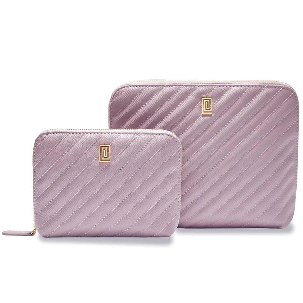 Mauve Quilted | OUTLET | Quilted Luxe Vanity Pouch | Make-Up Pouch | Final Sale | NOTIQ