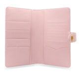 Quilted RINGLESS SLIM Wallet Agenda Cover Blush Quilted