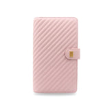 Quilted RINGLESS SLIM Wallet Agenda Cover Blush Quilted
