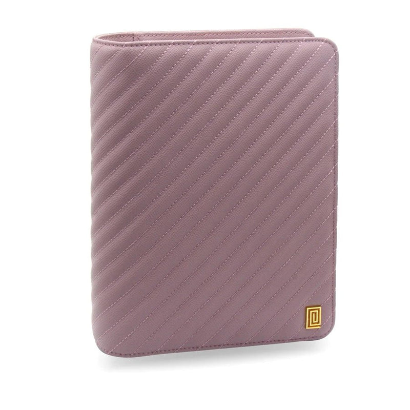Quilted RINGLESS Strapless Folio Agenda Cover Mauve Quilted Demi
