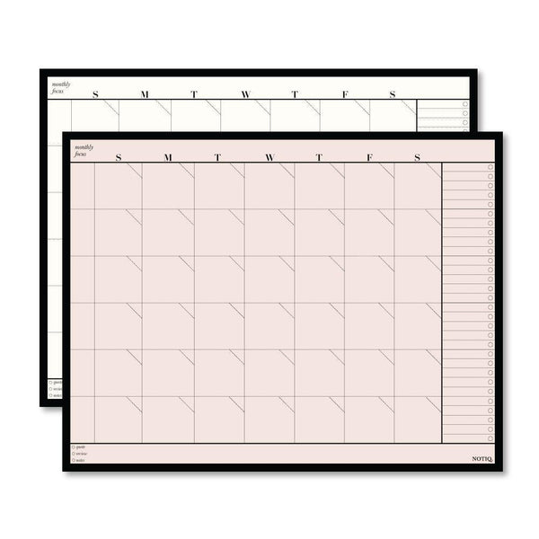 Monthly Plan Desk Notepad | Planner Notepad