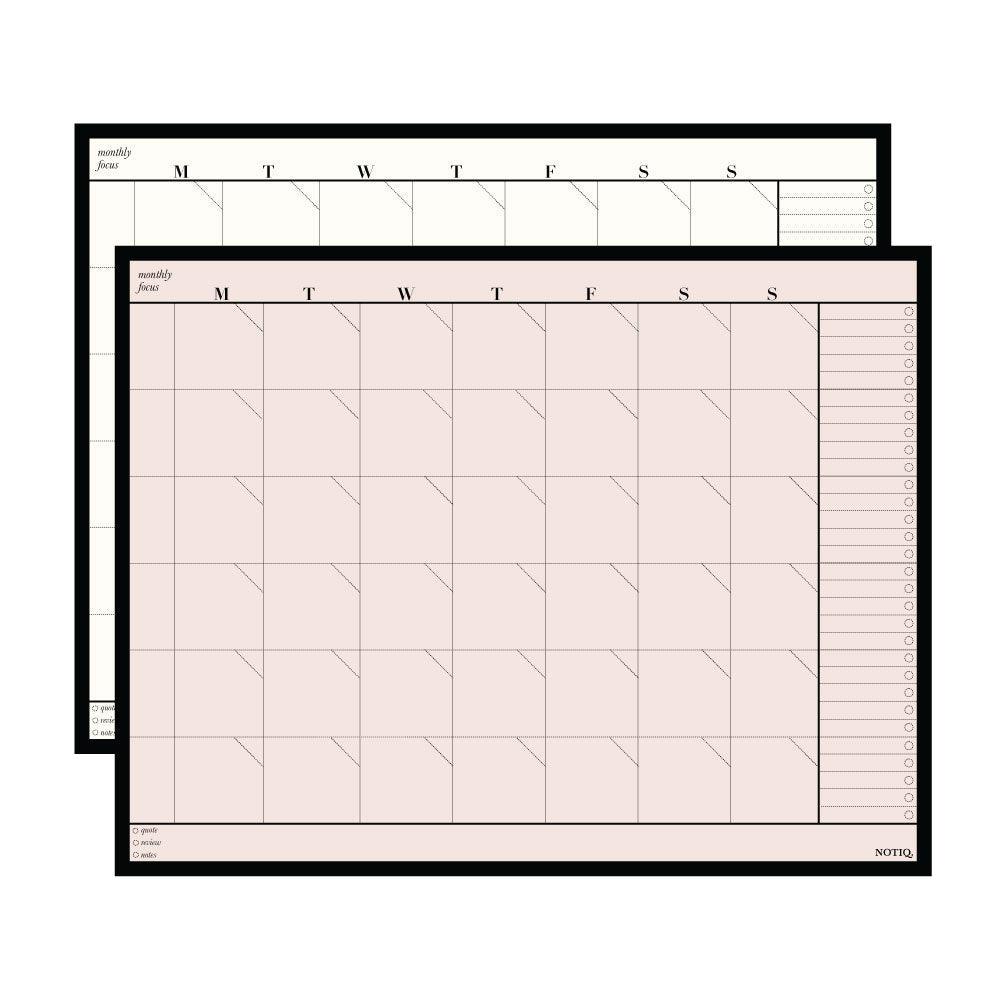 | Monthly Plan Desk Notepad | Planner Pad | NOTIQ