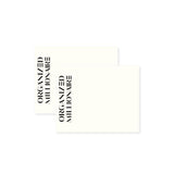 Organized Millionaire | Notepads | Set of 2 Pearl White