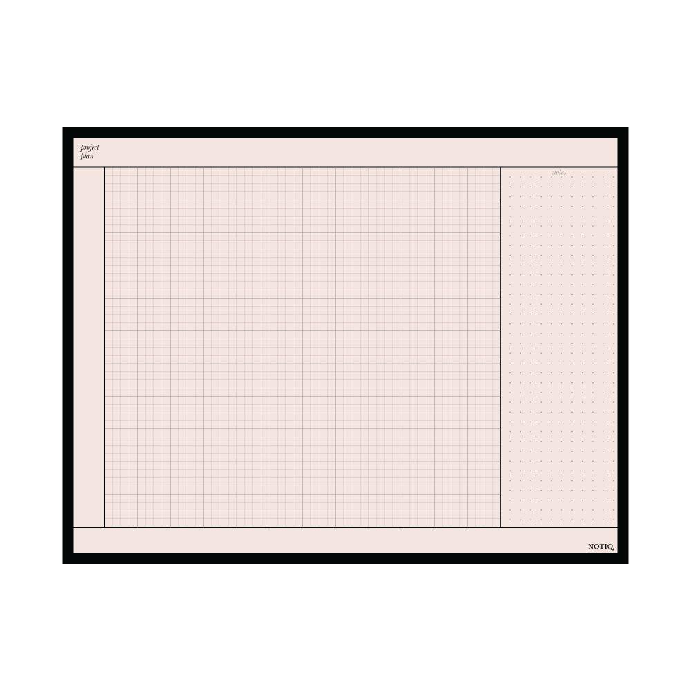 Blush Pink | Project Plan Notepad| Desk Pad | NOTIQ