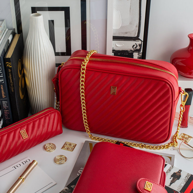 Quilted Beauty Bag | Handbag Scarlet Lisse