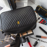 Quilted Beauty Bag | Handbag Black Lisse
