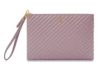 Quilted Luxe Pouch Mauve Quilted Luxe Pouch + Wrist Strap