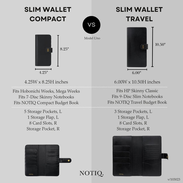 Quilted RINGLESS SLIM Wallet Agenda Cover | Final Sale - NOTIQ