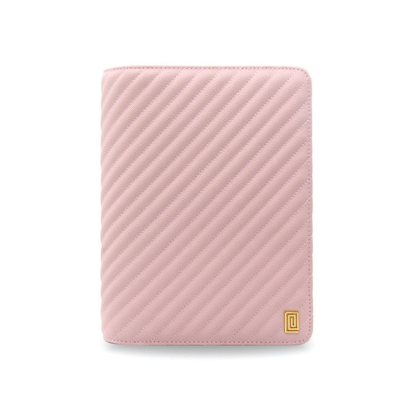 Quilted RINGLESS Strapless Folio Agenda Cover Blush Quilted Demi