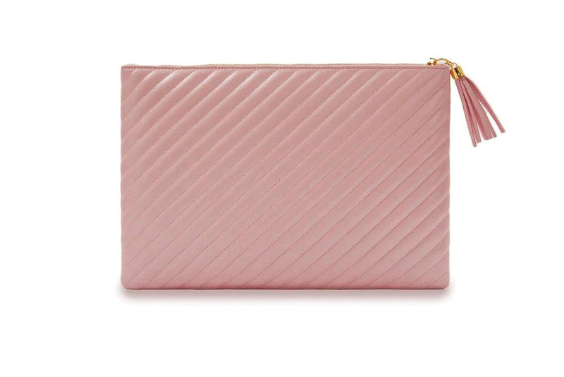 Quilted Tablet Luxe Pouch Blush Shimmer Luxe Pouch + Wrist Strap