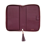 RINGLESS Zip Folio Wallet Agenda Cover | Friday Offer Mulberry Saffiano