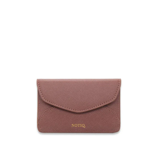 Saffiano Card Key Case Caramel Saffiano