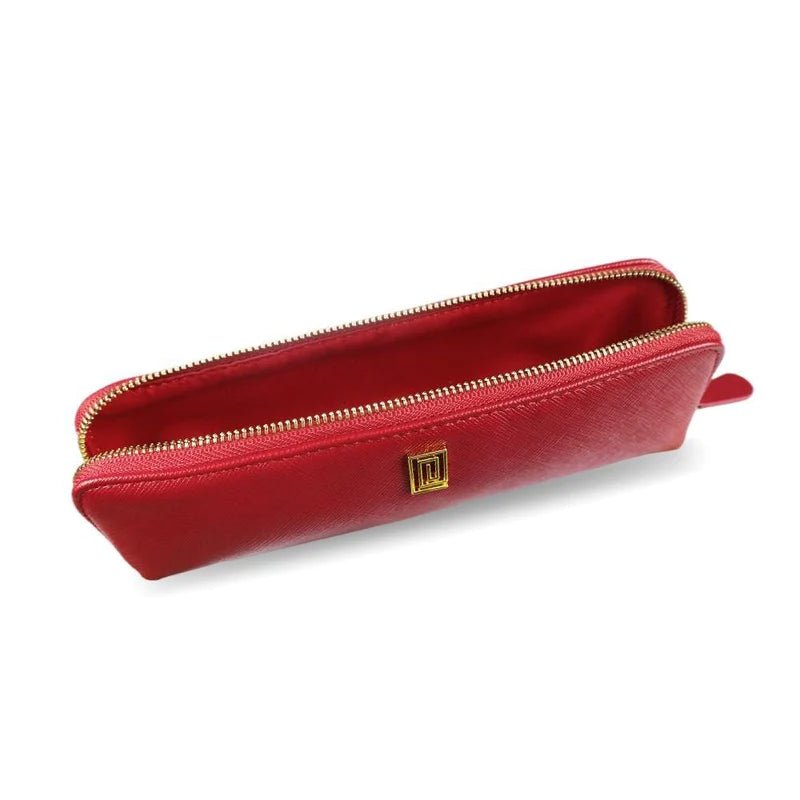 Saffiano Pencil or Pen Case Red Lipstick Saffiano Extended - Fits Tombow Pens