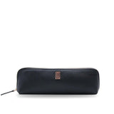 Saffiano Pencil or Pen Case Rose Gold on Jet Black Saffiano Extended - Fits Tombow Pens