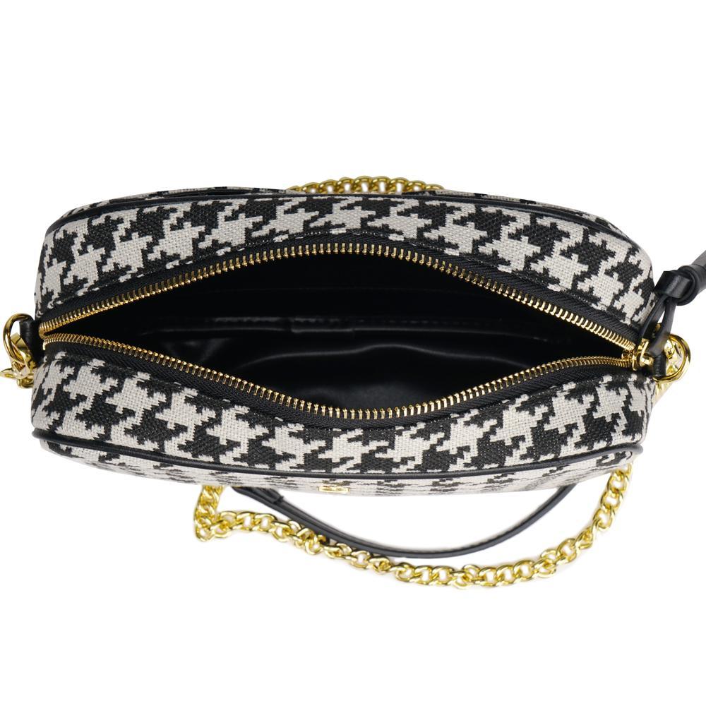 | Soigné Houndstooth Classic Handbag | NOTIQ
