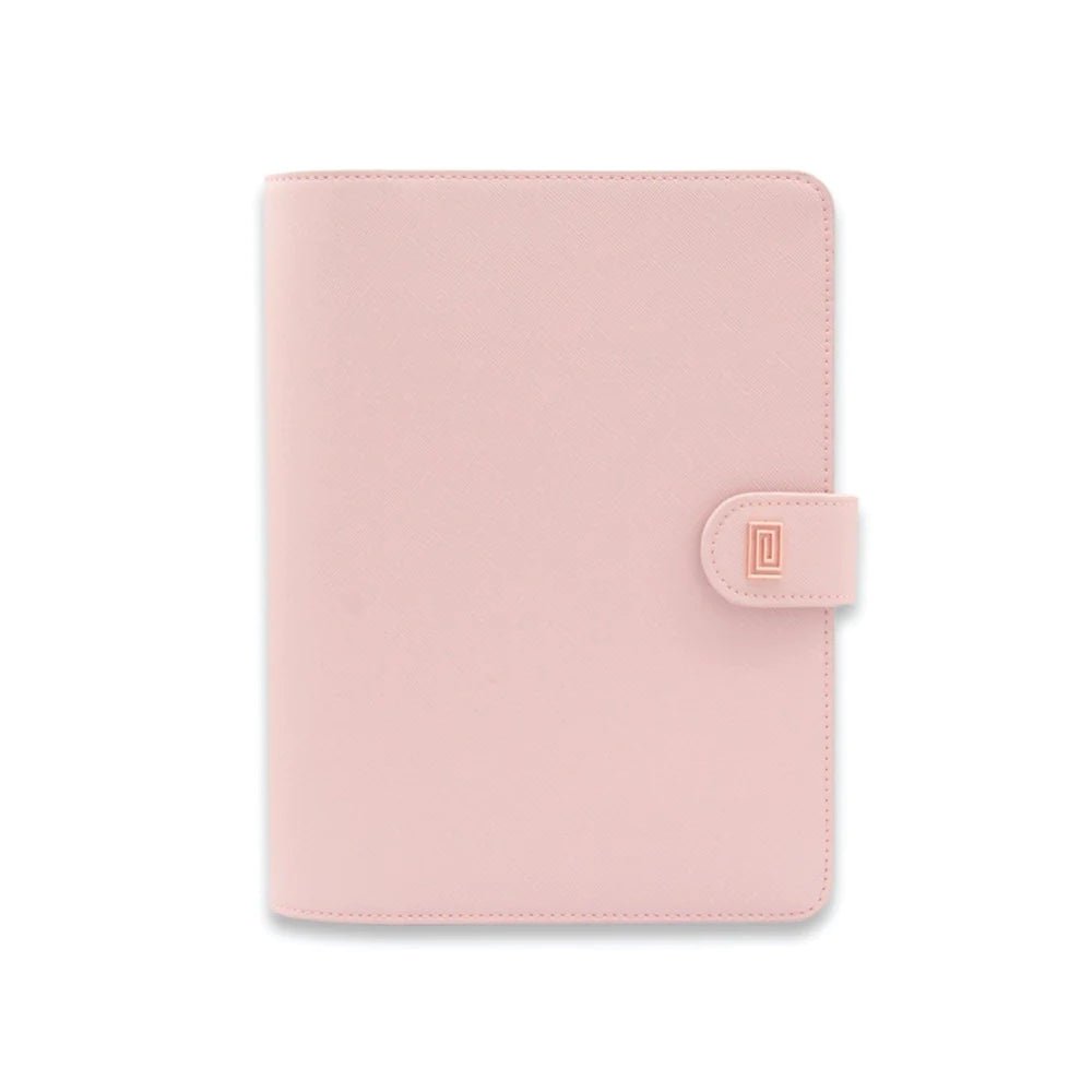 Rose Gold on Rosebud Saffiano Euro Ring | SS1. Euro A6 Ring Agenda | A6 Planner Cover | NOTIQ