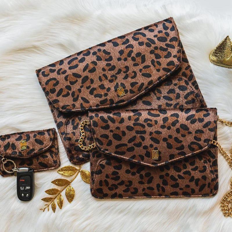 Imperfect | Leopard Tech Series - Limited Edition Tablet Clutch Only with Chain