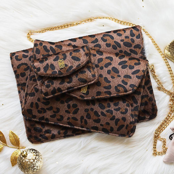 Imperfect | Leopard Tech Series - Limited Edition Tablet Clutch Only with Chain