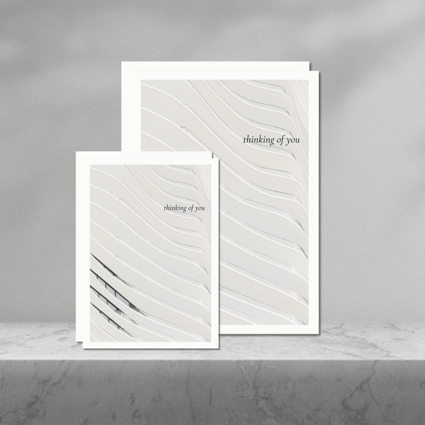 Thinking of You | Mono Greeting Card | Set of 2