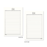 To Do List Planner Inserts & Refill Pearl White