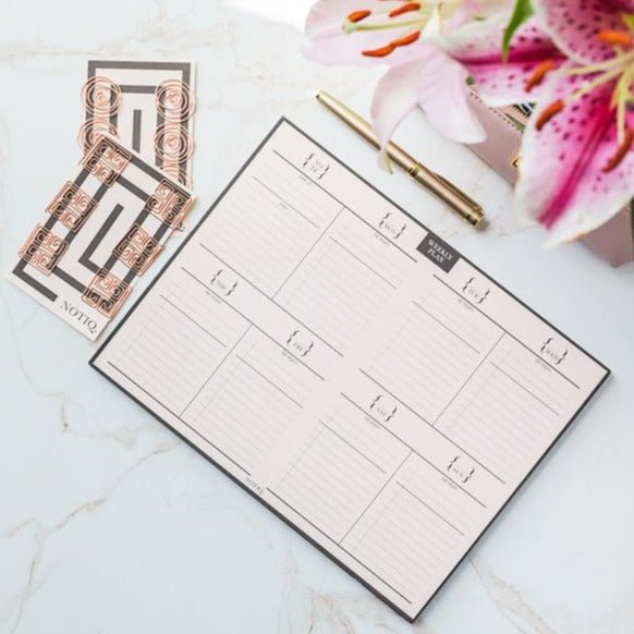 | Weekly Plan Desk Notepad | Planner | Desk Pad | NOTIQ
